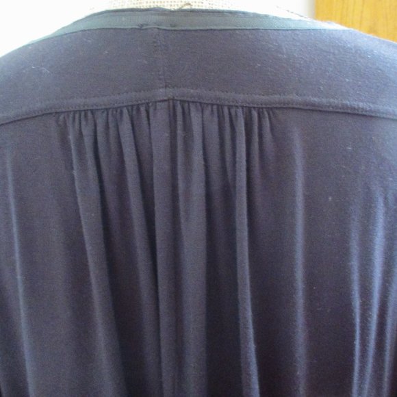 Free People "Keepin On" Tee, Black, Twist Front, Tie Sleeves Flowy Top Size M - Picture 8 of 11